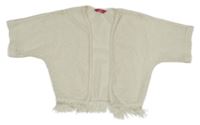Bílý krajkový cardigan Yd.