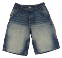 Modré riflové baggy kraťasy H&M