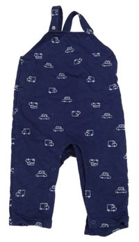 Tmavomodré laclové tepláky s auty V by Very