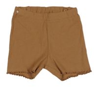 Skořicové žebrované kraťasy H&M