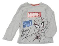 Světlešedé triko se Spidermanem Marvel