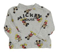 Šedé triko s Mickeym Disney
