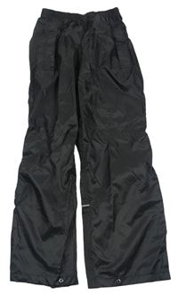 Černé funkční šusťákové kalhoty Regatta