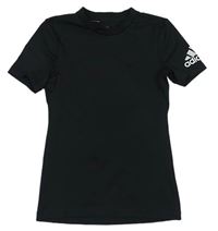 Černé sportovní funkční tričko Adidas 