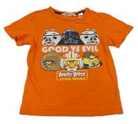 Oranžové tričko s Angry Birds H&M