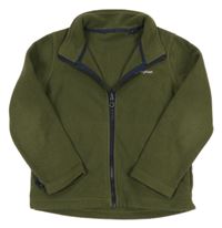 Khaki propínací fleecová mikina zn. Berghaus