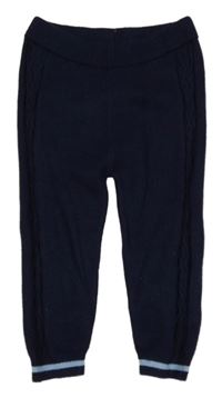 Tmavomodré pletené šaty s proužky River Island