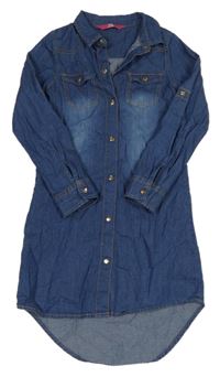 Modré riflové proínací šaty Yd. 