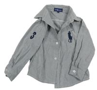 Šedá košile s logem Ralph Lauren 
