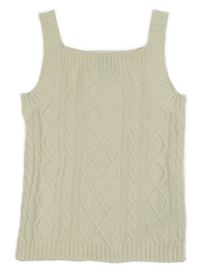 Smetanový vzorovaný pletený top Primark