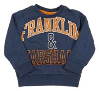 Tmavomodrá mikina s nápisem Franklin Marshall