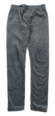 Šedo-stříbrné pruhované sametové kalhoty Zeeman