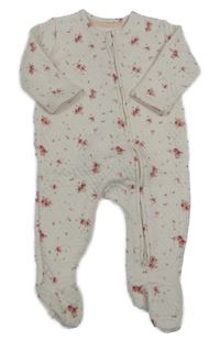 Pudrový vzorovaný overal s kytičkami George