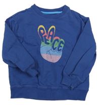 Tmavomodrá mikina s logem MiniBoden 