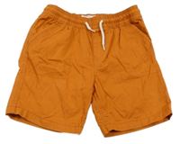 Oranžové plátěné kraťasy Fat Face
