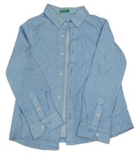 Modro-bílá pruhovaná košile Benetton