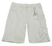 Nové - Bílé plátěné kraťasy Primark