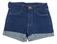 Tmavomodré riflové kraťasy H&M