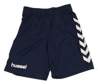 Tmavomodré sportovní kraťasy Hummel 