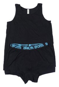 2x Černý nátělník + černé boxerky Bonprix 