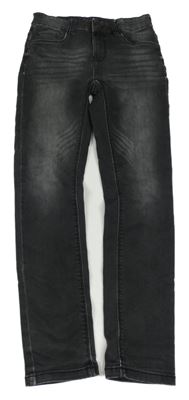 Tmavošedé teplákové skinny fit rifle Kids