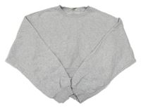 Šedá melírovaná crop mikina H&M