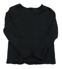 Černé žebrované triko George