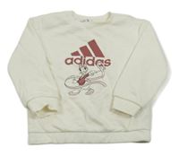 Smetanová mikina s Daisy Adidas