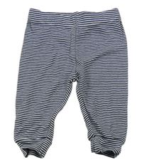 Tmavomodro-bílé pruhované tepláky Topomini