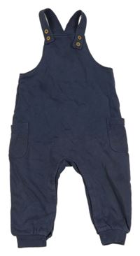 Tmavomodré cargo laclové tepláky M&S