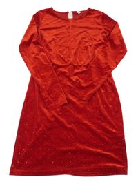 Černé sametové šaty s kamínky LINDEX