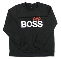 Černá mikina s nápisy 