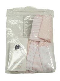 Nové - 7x- Bílo-světlerůžové kalhotky s mašličkou PRIMARK