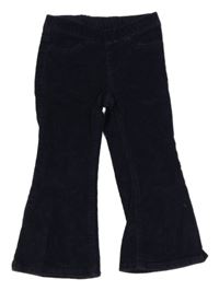 Tmavomodré flare manšestráky H&M