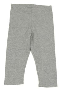 Šedé melírované capri legíny POCOPIANO