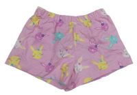 Růžové kraťasy se zajíčky Mothercare
