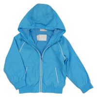 Modrá šusťáková jarní bunda s kapucí impidimpi