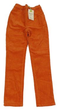 Nové - oranžové elastické manšestráky White Stuff KIDS