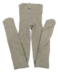 Kávové melírované punčocháče H&M