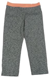 Šedé melírované sportovní capri legíny H&M