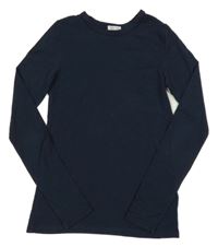 Tmavomodré spodní triko H&M