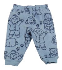 Modré fleecové tepláky s Paddingtonem George