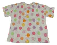 Smetanové tričko se smajlíky Dunnes