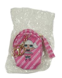 Nové - Růžová pruhovaná malá peněženka s L.O.L. Surprise