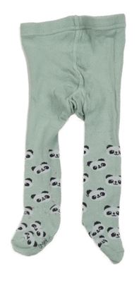 Světlezelené punčocháče s pandami Ergee