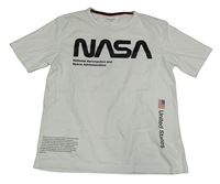 Bílé tričko s nápisem - NASA Reserved