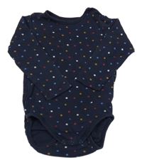 Tmavomodré body s hvězdami H&M