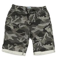 Šedo-černé plátěné army kraťasy Primark