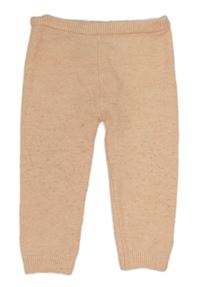 Světlerůžové pletené legíny Nutmeg