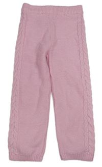 Světlerůžové pletené kalhoty Primark